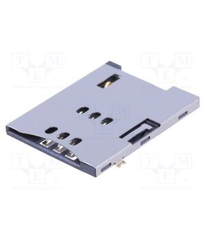 C0662-06CGBR00R Connector: for cards; SIM; push-push; SMT; gold-plated; PIN: 6 Tn7BeKW351p2hUVQ9C-6Zr_3vgTpB8Y6zD-a3TDYQCo