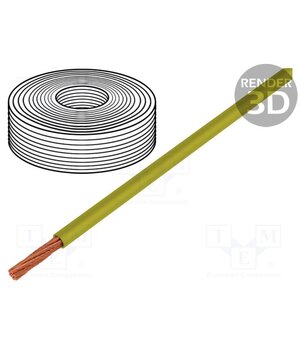 15408 Wire; LifY; 1x0.5mm2; stranded; Cu; PVC; yellow; 300V,500V; -15÷80°C toY8TqbO0v9iBaPQdHAq_vuzVL2ssyHZAKqkRupb3N8