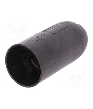 D.3004 Lampholder: lamp; thermoplastic; E14; Body: black; Ø: 26mm; L: 56mm l-TKhJm44t0hLf0ycmKGlZrsoqwNHTj4Llje0REnl-s