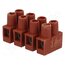 BM 92FS4 Connector: terminal block; 250V; with wire protector; brown O18WAW9vNVuoiDmiIHNBbGYABEhsxZpzdEjCm0OuwVo