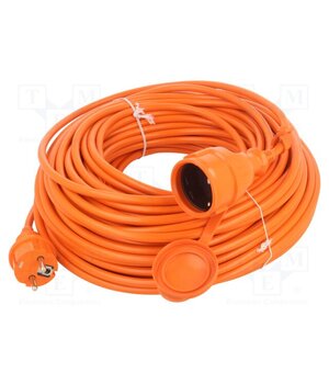 W-97523 Extension lead; 3G1.5mm2; 40m; PVC; orange; Sockets no: 1; 16A jTWosiH0kr99BcNAtRTi5WbVA5X0qNPtYIYqAJqsIz8