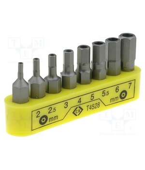 T4528 Kit: screwdriver bits; hex key with protection; blister; 8pcs. pxZr4W7bKHP1Msx8xDHal0I8S9RHO7I1E6KGWN_Ktok