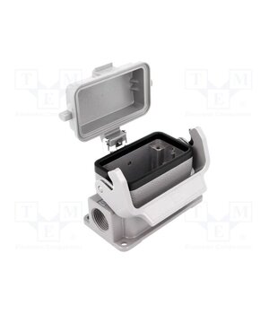 19300101295 Enclosure for connectors: HDC; size 10B; Han® B; IP65; with latch HLZ3ey97IGvbd6N4qayUbSmuaPB8BfgBpTweBvxw9fg