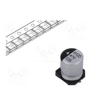 AEH0608470M035R Capacitor: electrolytic; SMD; 47uF; 35VDC; Ø6.3x8mm; 1000h; AEH byBYJIhSk6ZW0MZBsS1zjOii3u-AmFt3SEzuqv5-bPw