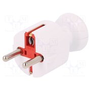 WT-40 BI Connector: AC supply; male; plug; 2P+PE; 250VAC; 16A; white; PIN: 3 d8-2CTHO-SUSFly809COjM4Qx9jcrcZfw1xCBt1MazI