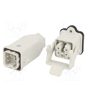 93603-0028 Connector: HDC; male + female; GWconnect; PIN: 5; 10A; 400V; 4+PE unSdmMWOSmchmDKPHPg5wwypkSYGq_yMj_AHh6jLgFA
