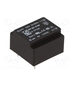 BV 201 0128 Transformer: encapsulated; 0.35VA; 230VAC; 6V; 58mA; PCB; BV z1Tfynw0OMSkkadLN8fSqs-zXpEja-T5qJeFFwGUOcs