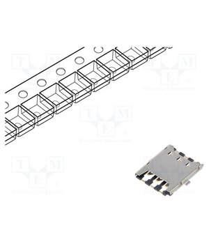 SIM8051-6-0-14-01-A Connector: for cards; Nano SIM; push-pull,with peg; SMT; PIN: 6 71LsGlvuct4-itqbY0GaQICwxCOqT_g-WoXFqUd4Lac