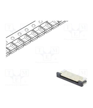 DS1020-07-10VBT1B-R Connector: FFC/FPC; SMT; PIN: 10; Contacts: copper; tinned; 1mm; ZIF ki3HqefHirJ4MskuitDReYcQw0Sm10XLTpMRJU65-tQ