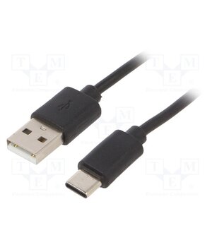 CC-USB2-AMCM-1M Cable; USB 2.0; USB A plug,USB C plug; 1m; black; Cablexpert arZ08K7exuNtAZW3nxUPWcLLwri9z5xrZwdxG4Prajw