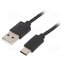 CC-USB2-AMCM-1M Cable; USB 2.0; USB A plug,USB C plug; 1m; black; Cablexpert arZ08K7exuNtAZW3nxUPWcLLwri9z5xrZwdxG4Prajw