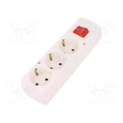 5907570028524 Connector: AC supply; female; splitter; 2P+PE; 250VAC; 16A; white Sd8sPrDG2FySLSlZMZstMWjV6mZkV1uUmi-gC7DO4dE