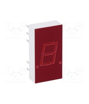 5082-7611 Display: LED; 7-segment; 7.6mm; 0.3"; No.char: 1; red; 0.34÷0.8mcd _q8vUP0PpxdvkHDiUZutLkbc8xZSHWm4z-LrG87gLCo