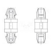 8G817V40403 PCB distance; polyamide 66; L: 6mm; latch/latch; natural; UL94V-2 N4hzxs30pLRKk137xSuY7b_zM9rXiDW5sUjxPYCwY4E