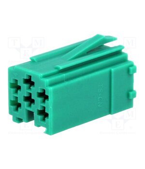 331441-2 Connector housing; plug; mini ISO; PIN: 6; green Q7XQ3zHCwB-AQI8WXyKIyHZAQTsYltk-sH7nxdkeReA