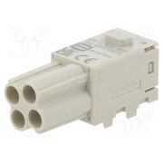 09149041101 Connector: HDC; module; female; Han-Modular® Domino; PIN: 4; Han E® JmlWlgKaI2QMzq1Dk7VfRH5KM6eeFEsgS_eJXh3MfTM