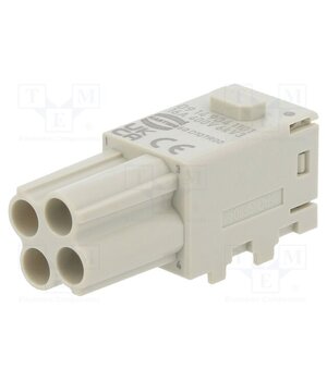 09149041101 Connector: HDC; module; female; Han-Modular® Domino; PIN: 4; Han E® JmlWlgKaI2QMzq1Dk7VfRH5KM6eeFEsgS_eJXh3MfTM
