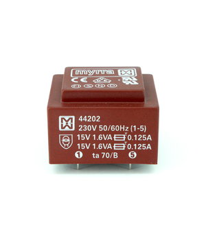 TRANSFORMATORS 3,2 VA 2x15 V 0,167 A MT515-2

 TJM1501D.jpg