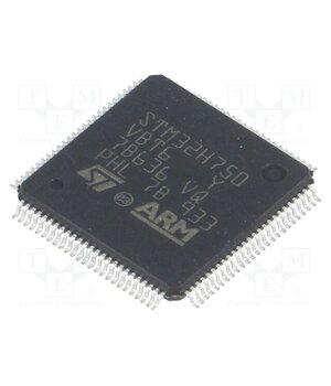 STM32H750VBT6 IC: STM32 ARM microcontroller; 480MHz; LQFP100; 1.62÷3.6VDC 4LjwnCMGI2L_jiEoM6A7OjgiAaVffgFz1mRiYYa_7to