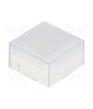 1K1116 Button; square; transparent; 14.3x14.3mm; plastic PZqc26IhJ9yHJxXBG1jPaBELbSghhMxiK1o-9LJSre8