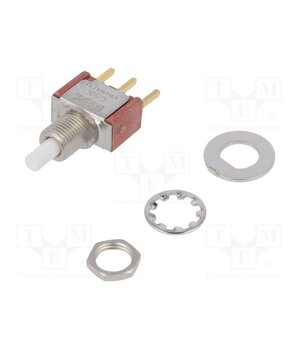 8121SHCGE Switch: push-button; Pos: 2; SPDT; 1A/120VAC; 1A/28VDC; ON-(ON) wgneKgSVMCqTG4GkYOCq9K3Nza1UnvaCwri0Y7H2b0Q