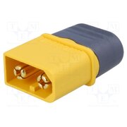 XT60H-M Connector: DC supply; plug; male; XT60; 30A; 500V; PIN: 2; straight y7qh0-4_qxDsT2qZ3-MYHHbiee674I81A2aIqGWlCIM