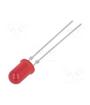 TLLR5401 LED; red; 5mm; 1÷2mcd; 50°; Front: convex; 1.9÷2.4VDC; No.of term: 2 YtLdAW0E0Sburg-UB7glqE773cvHWFShFmpzM098Uf8