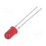TLLR5401 LED; red; 5mm; 1÷2mcd; 50°; Front: convex; 1.9÷2.4VDC; No.of term: 2 YtLdAW0E0Sburg-UB7glqE773cvHWFShFmpzM098Uf8