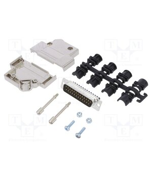 L17D45PK-M-25+L717DB25PST Connector: D-Sub; PIN: 25; male; angled 45°; screw terminal gWEEUIQx2sFl4Xono4pTm66SfysBBgFgH8QUctCXGyE