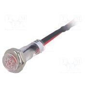 R9-79L-11-24RED Indicator: LED; flat; red; 24VDC; Ø5.2mm; IP40; cables; 100mm 8vC5dxVk78uq5cE5gdjkS69t15MiBUEyK2pgQ2QEIpg