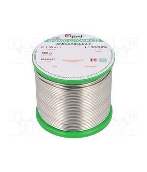 SN96,5AG3CU0,5-1.1.3 Q 1.50MM 500G Tin; lead free; Sn96,5Ag3Cu0,5; 1.5mm; 500g; reel; 217÷219°C; 3% K-glOtAz2pQa4K65e5TiTVwEoP-rSjS62gv28zOd4ss