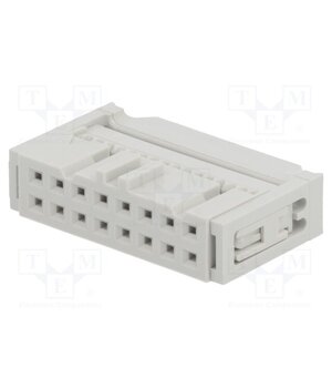 71600-016LF Connector: IDC; plug; female; PIN: 16; Quickie; IDC; 2.54mm; 2x8; grey Fk5YUu0uORWqSPiUwfqThs0hkXv4sOYBSo9N17lJmbs