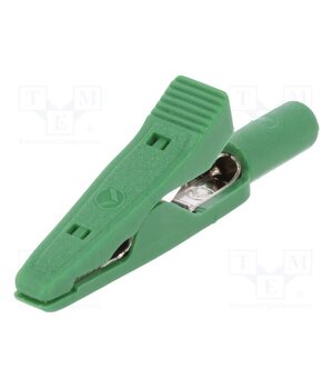 MA 1 GN Crocodile clip; 15A; 60VDC; green; Grip capac: max.4mm; MA 1 jmxzj_e1nBRmDjb9q79Q1PtQFkj8FFYhxdObHLaTrqg