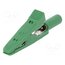 MA 1 GN Crocodile clip; 15A; 60VDC; green; Grip capac: max.4mm; MA 1 jmxzj_e1nBRmDjb9q79Q1PtQFkj8FFYhxdObHLaTrqg