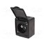 D.3710CG/1 Connector: AC supply; socket; 2P+PE; 250VAC; 16A; black; PIN: 3; IP44 W4Nb_MGFHgR98X2WqVQo4r_jeRz8wXpFHzVGPV_5Dr4