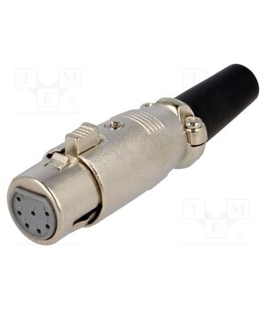 XLR-7G Connector: XLR; plug; female; PIN: 7; straight; for cable 4WSqKnWkzZMC79iK7lBiijW2ZkIbTgGg0QyucDJuzPU