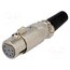 XLR-7G Connector: XLR; plug; female; PIN: 7; straight; for cable 4WSqKnWkzZMC79iK7lBiijW2ZkIbTgGg0QyucDJuzPU