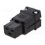 4300.0921 Connector: AC supply; plug; female; 20A; 250VAC; C19 (J); for cable pSbn5NmR9sSJqrGjmQckXW5ooBoEmKlIjWDFbqAjoPs