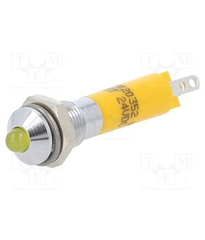 19020352 Indicator: LED; prominent; yellow; 24VDC; Ø6mm; IP40; connectors GQQr0ak2oBNmWmAY0zLoE_OWaR3NT6gay2Z7IFOTDEo