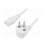 LT-605+501 H05VV-F 3X1.0 WHT 1.8M Cable; 3x1mm2; IEC C13 female,IS1-16P (H) plug angled; PVC; 1.8m Zqw2CNAwENiZ9vsG7RYZo38ifQDbA3-SldlZYfHTffU