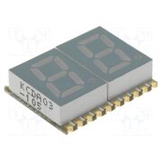 KCDA03-105 Display: LED; 7-segment; 7.62mm; 0.3"; No.char: 2; red; 8÷27mcd; SMD r9XUowvQhAQUzzaDAEp0m7SwM-_QcWz3N6qHchsAAQI