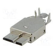 MUSBB-W3.0 Connector: USB B micro; plug; soldering; PIN: 10; shielded; USB 3.0 9yiN8JunCsZdYUA-PDApBj3_VXYcbSqaGh5PtKEIsyE