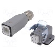 C14610E0039254 Connector: HDC; male + female; 10A; 400V; PIN: 4; 3+PE; size A3; M20 oM3xUOSSFD-UTRTO3MmG58Jf3NqqEsB8nh9M4Mqn4q4