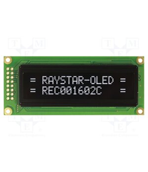 REC001602CWPP5N00100 Display: OLED; alphanumeric; 16x2; Dim: 85x36x10mm; white; PIN: 16 2bTZNVUzdbtT1ek8bMIpC3fQdoh3ePnsltJkKjMFTHc
