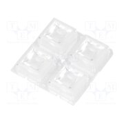 C12361_HB-2X2-W LED lens; square; transparent; 43÷57°; H: 8.5mm; Body dim: 50x50mm ESXQh3R26B4VBHGk7GoLvd53oiYIc8asVilahwrT6RA
