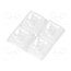 C12361_HB-2X2-W LED lens; square; transparent; 43÷57°; H: 8.5mm; Body dim: 50x50mm ESXQh3R26B4VBHGk7GoLvd53oiYIc8asVilahwrT6RA