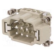 DE-006-M Connector: HDC; contact insert; male; DE; PIN: 6; 6+PE; size D6B 54xkgOQa0SPt5vwrHf_pw42ipjJa_cyns6sXQs-kAA4