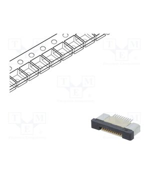 DS1020-09-10VBT1B-R Connector: FFC/FPC; tinned; SMT; 500mA; 50V; PIN: 10; 500um; ZIF; 30mΩ mmUTGQ9lzyZBlDdqr9uXdy38alCNjThs3fcf6cmvoZI