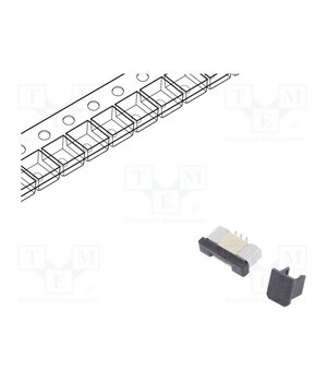 DS1020-08-6VBT11-R Connector: FFC/FPC; tinned; SMT; 500mA; 50V; PIN: 6; Contacts: copper V_3SEuv0NoQX1PP6AdzrWQbqaipA7ZQ0SvF46fHEzZw