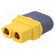 XT60H-F Connector: DC supply; plug; female; XT60; 30A; 500V; PIN: 2; straight 0ZPPjDltxeGz4WwBAmFG00h0XAsbLGSuB_pSHTpsXcE